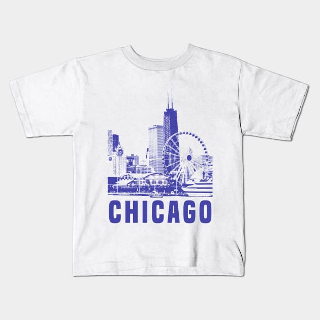 Chicago City Kids T-Shirt by Den Vector